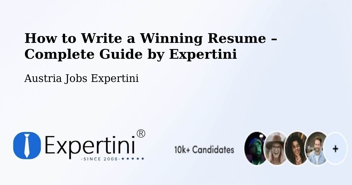 Resume Writing Guide for Job Seekers – Gröbming - Gröbming, Austria Jobs Expertini